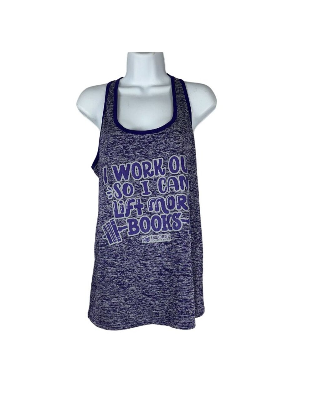 Sport-Tek Ladies Racerback Tank Top Purple Large Workout Apparel Polyester Usbor